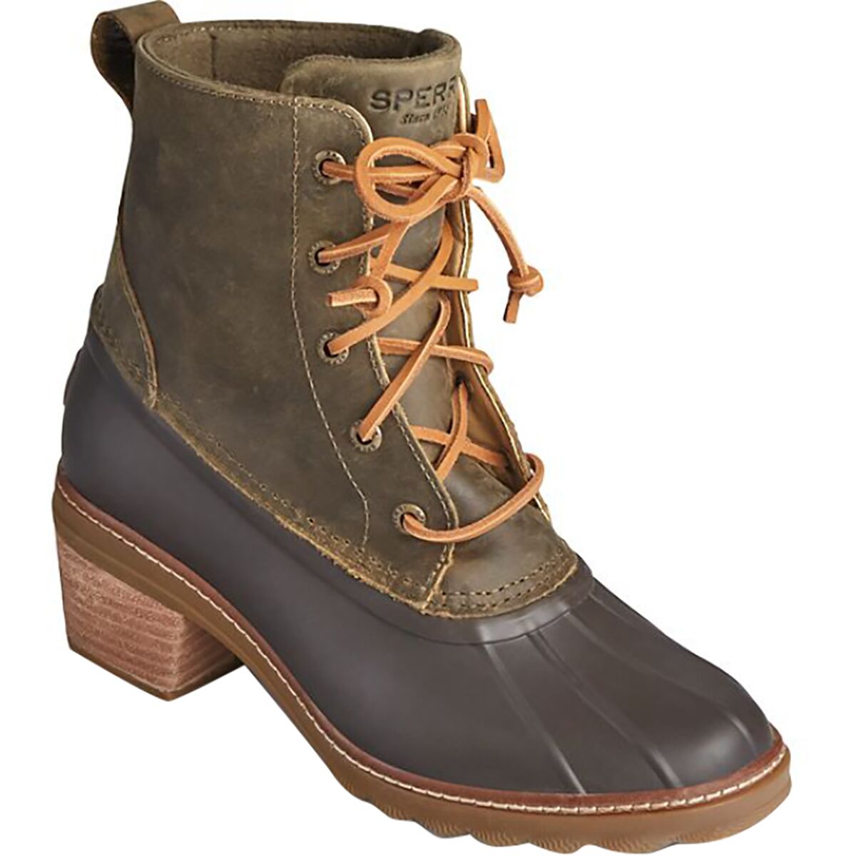 black and tan sperry boots