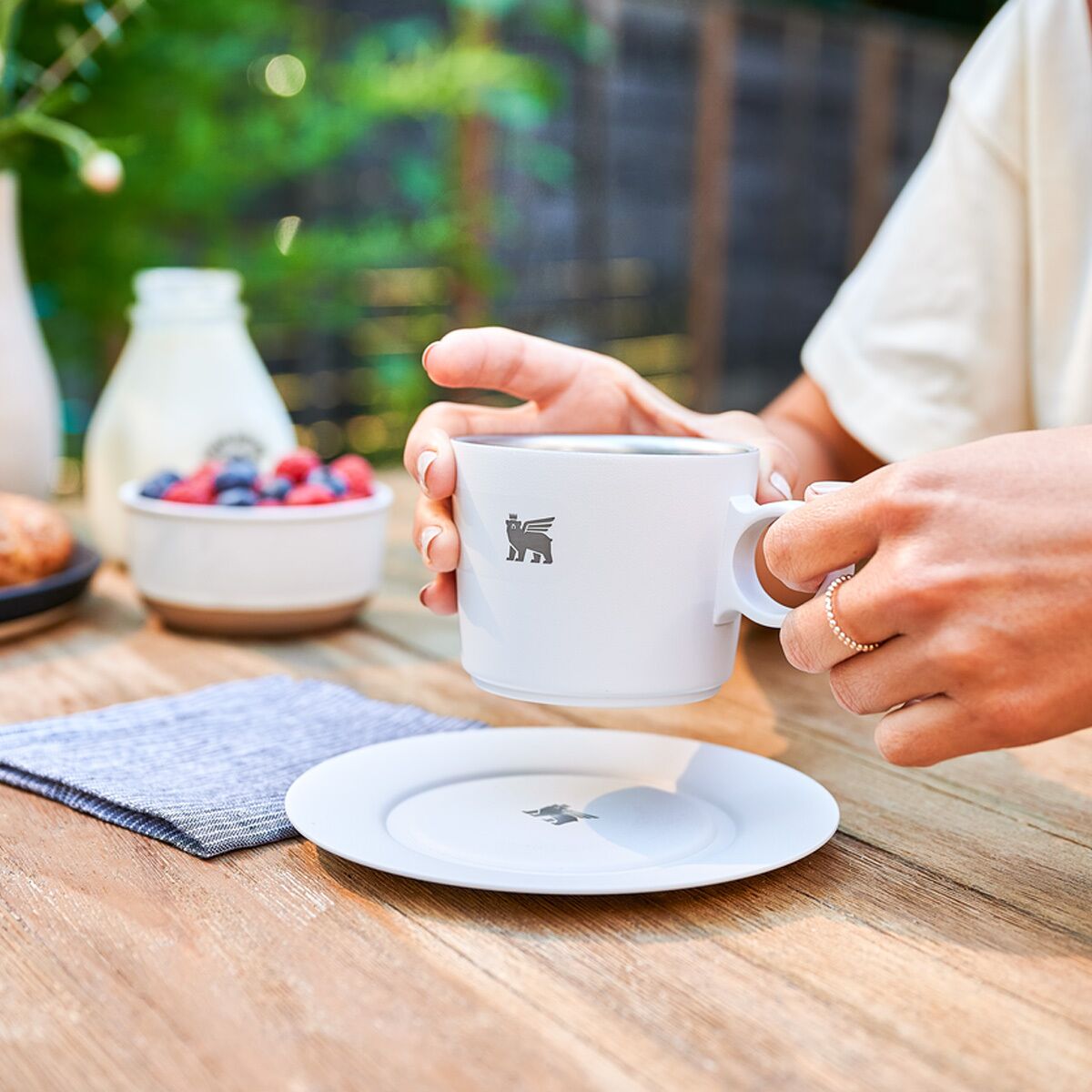 Stanley The DayBreak 8oz Cappucino Cup & Stillness Saucer Hike & Camp