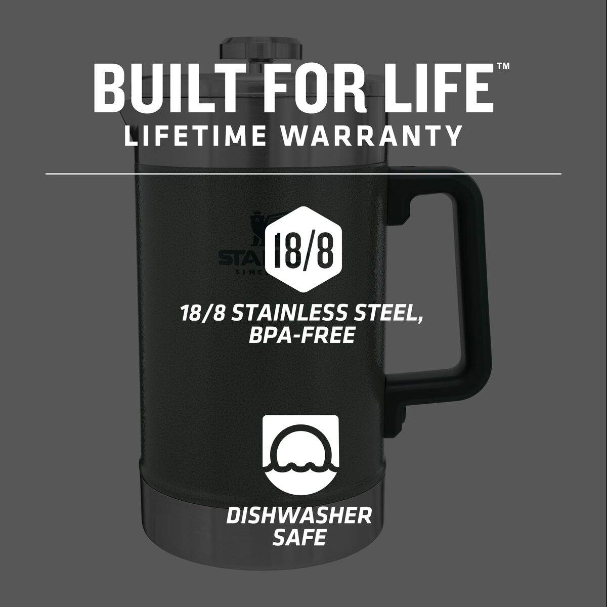 Stanley Classic Stay Hot French Press 48oz Hike & Camp