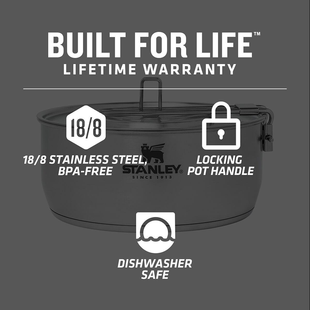 Stanley Adventure Full Kitchen Base Camp 4Person Cook Set Hike & Camp