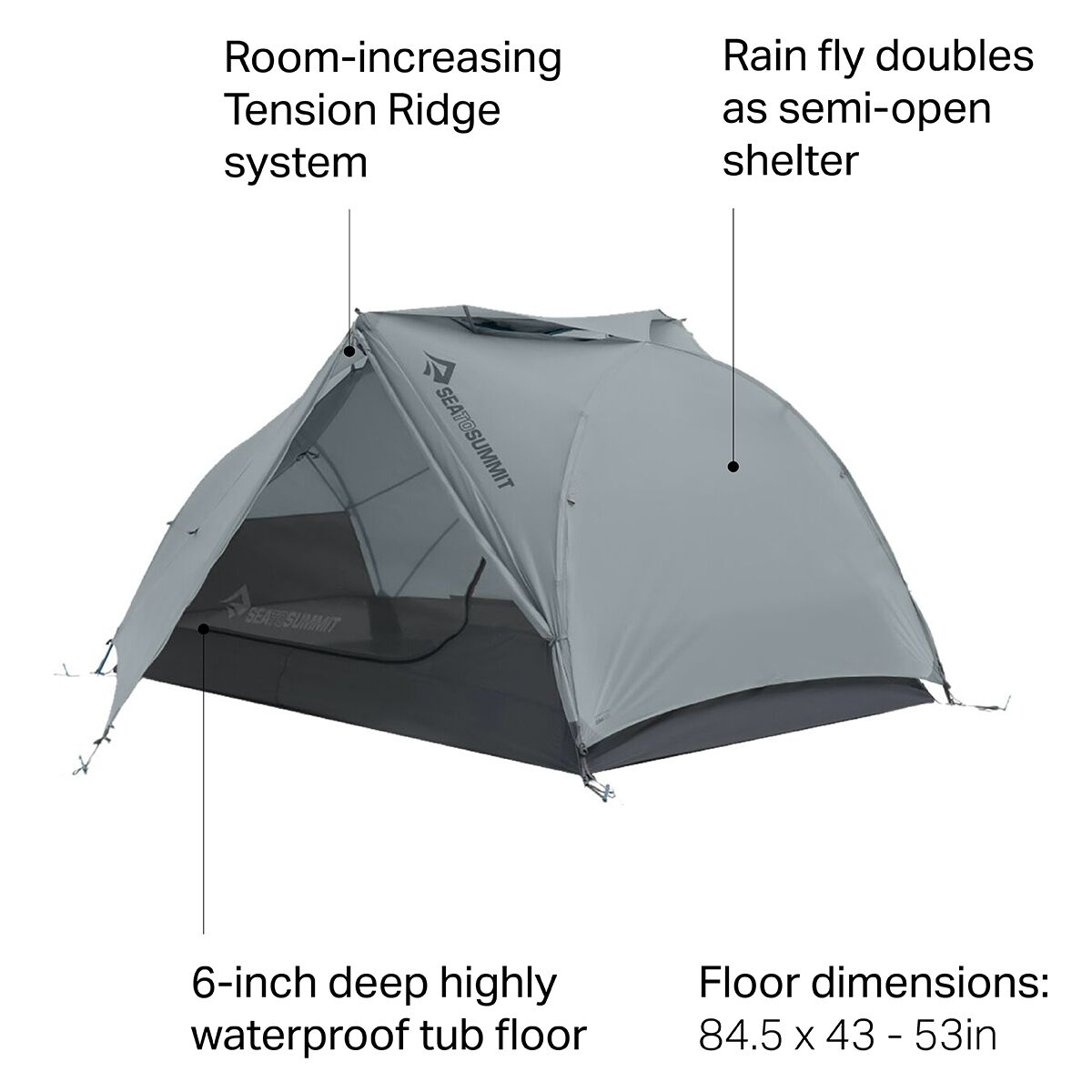 Sea To Summit Telos TR2 Tent: 2-Person 3-Season