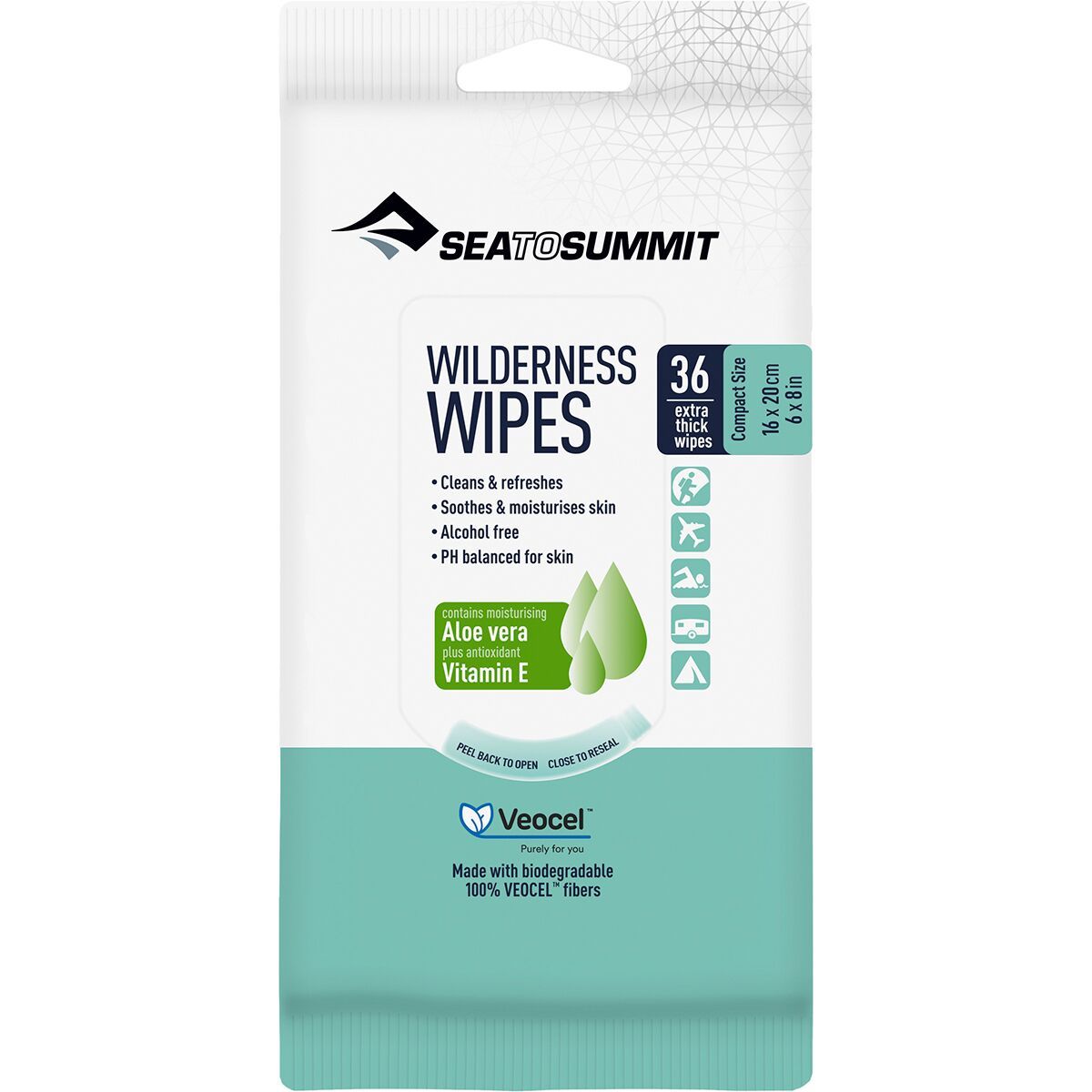 Sea To Summit Wilderness Wipes - 36-Pack