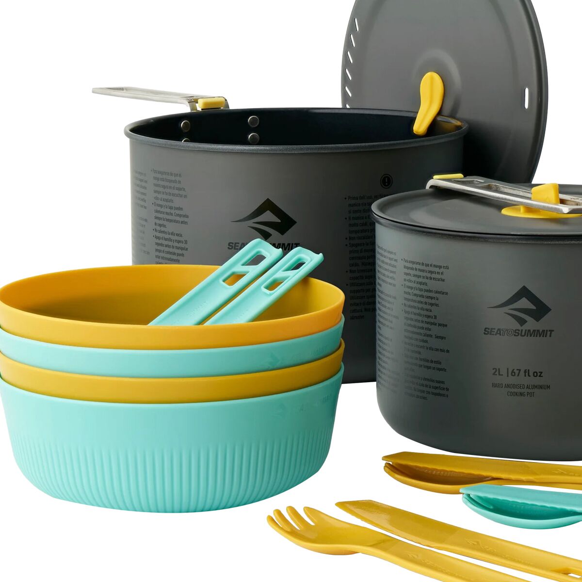 Sea To Summit Frontier UL Two Pot 14-Piece Multi-Cook Set -...
