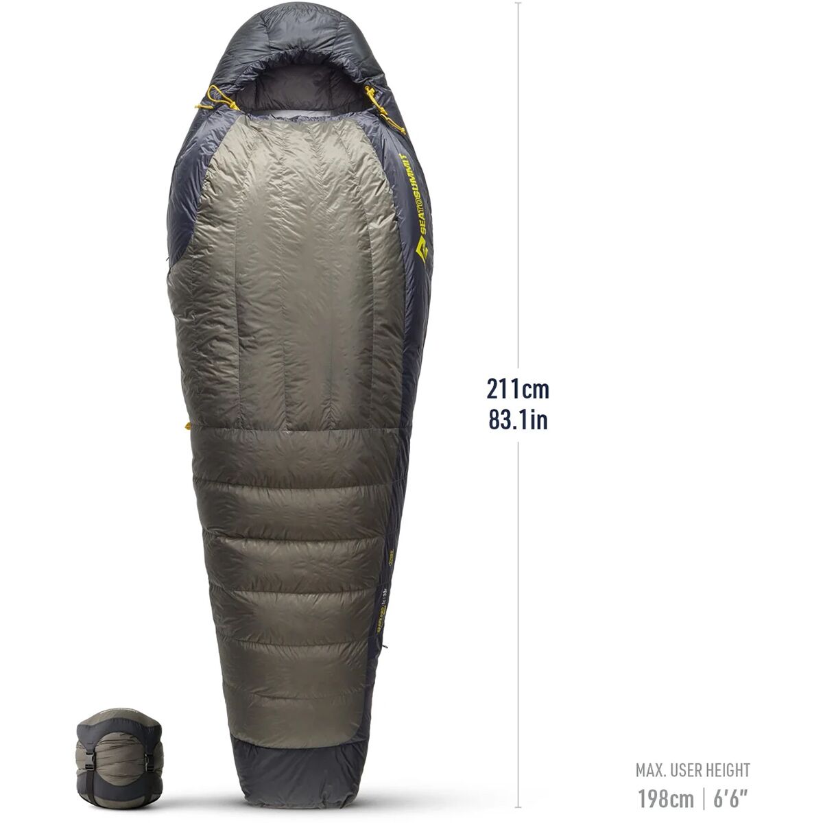 Сумка Sea To Summit Spark Pro Sleeping Bag: 30F Down, цвет: Чёрный — фото 3