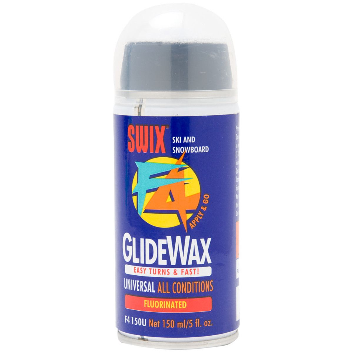 Swix PRO Speed Wax PS6 Blue – Fluoro-Free Ski & Snowboard Wax For 10°F To 21°F, 180g Bar