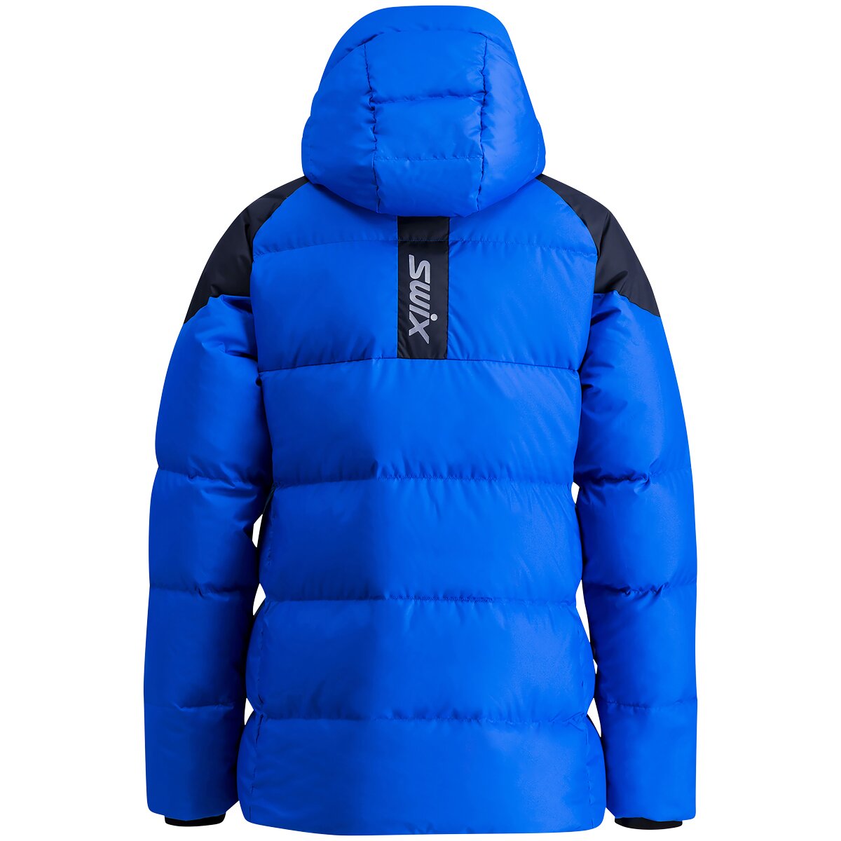 Женская куртка Swix Focus Down Jacket, цвет: Синий / Тёмный тёмно-синий — фото 2