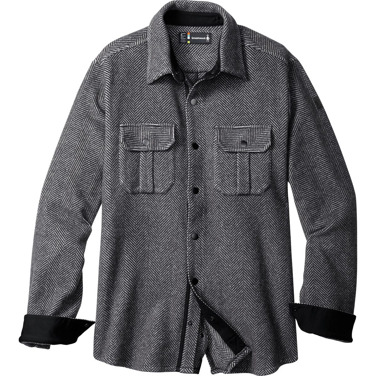 Smartwool Anchor Line Herringbone Shirt Jacket Men's Clothing
