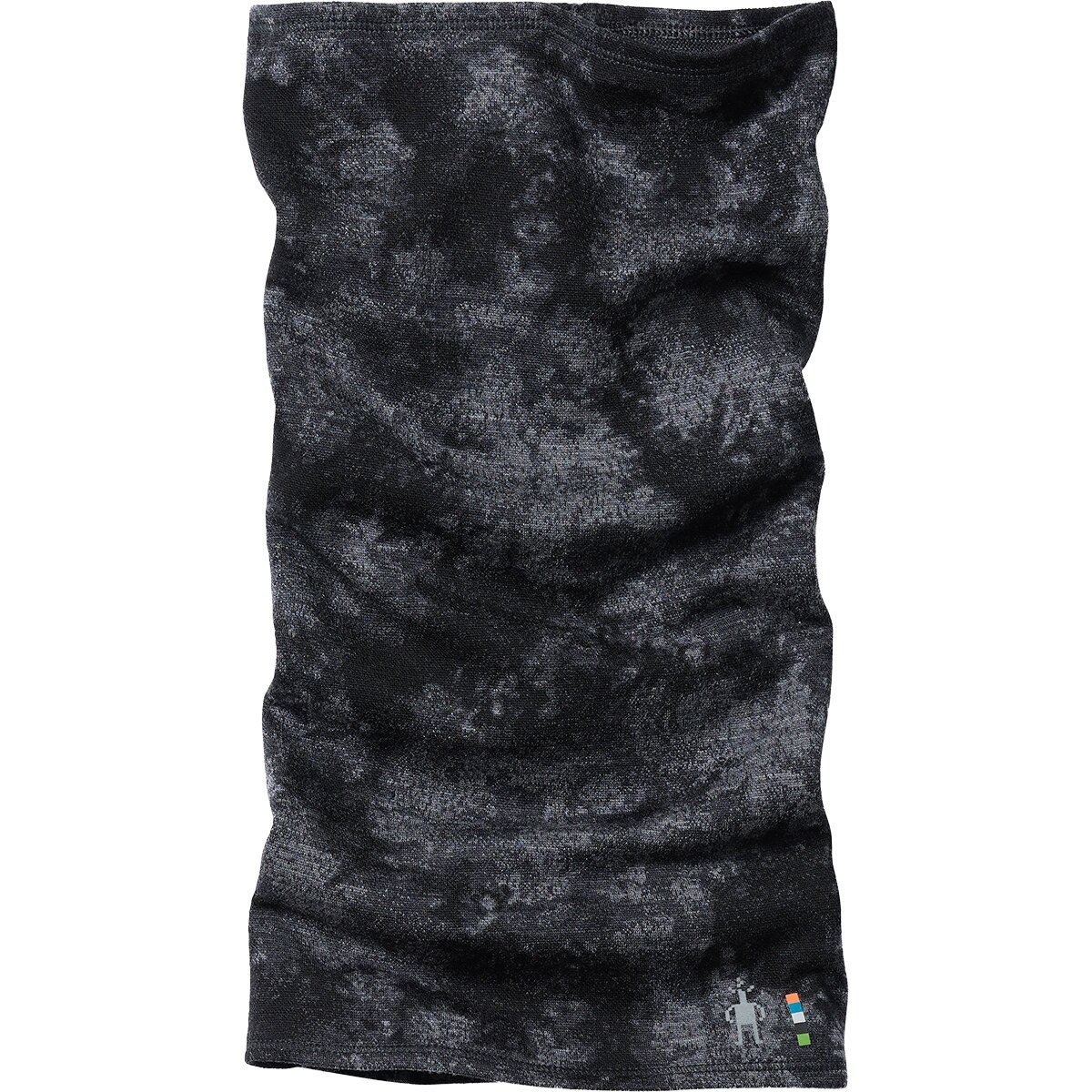 Мужские аксессуары Smartwool Merino 250 Long Neck Gaiter, цвет: Чёрный тай-дай