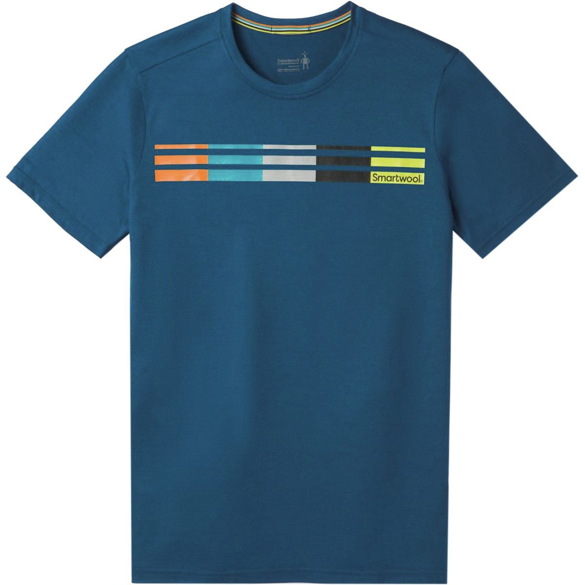 T-shirt graphique homme Smartwool Merino Sport 150 rouge LS