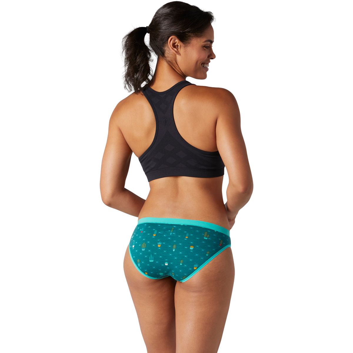 Smartwool Women's Merino Seamless Bikini in Navy Blue L7471 Size XS