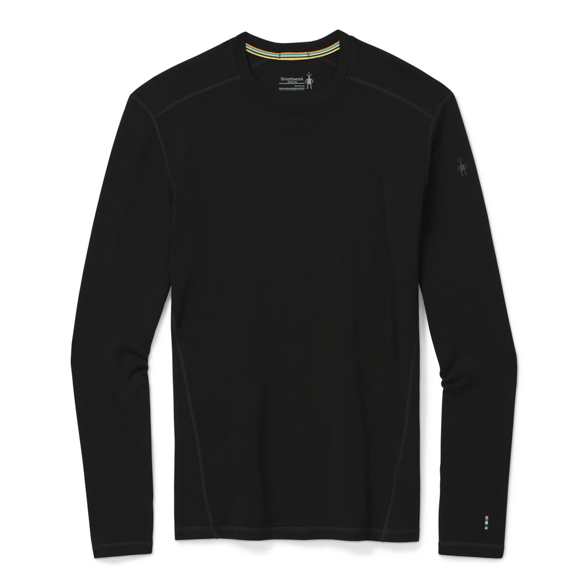 Мужской топ Smartwool Merino 250 Baselayer Crew, цвет: Чёрный — фото 3