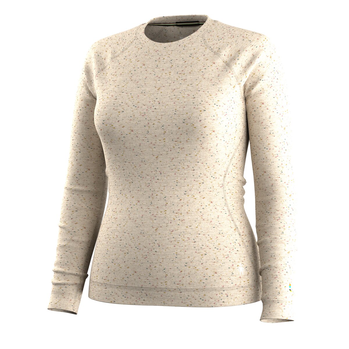 Женский топ Smartwool Classic Thermal Merino Crew Baselayer, цвет: Миндальный, вариант 1 — фото 3