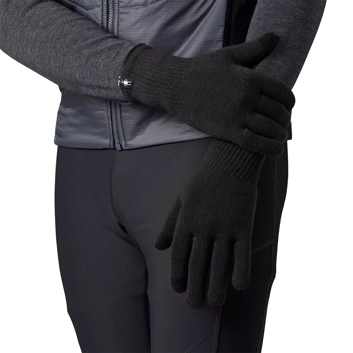 Перчатки Smartwool Liner Glove, цвет: Чёрный — фото 2