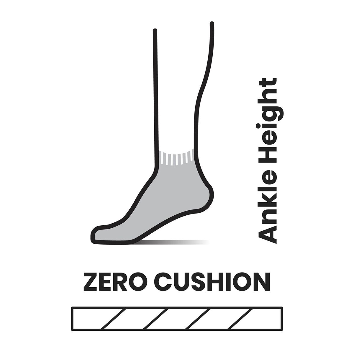 Smartwool Run Zero Cushion Ankle Sock
