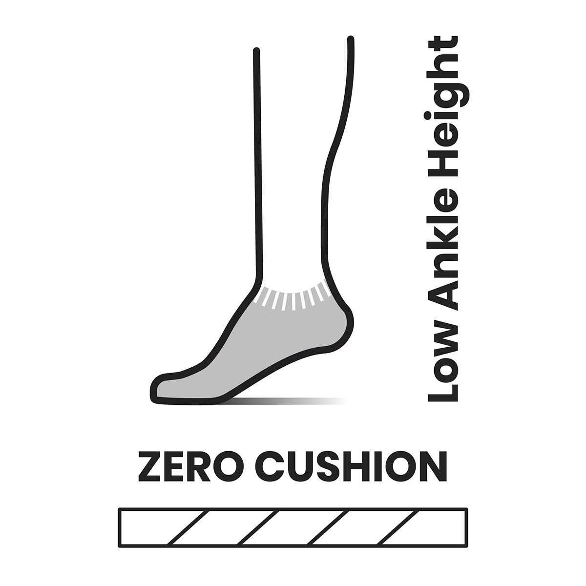 Smartwool Run Zero Cushion Stripe Low Ankle Sock -...