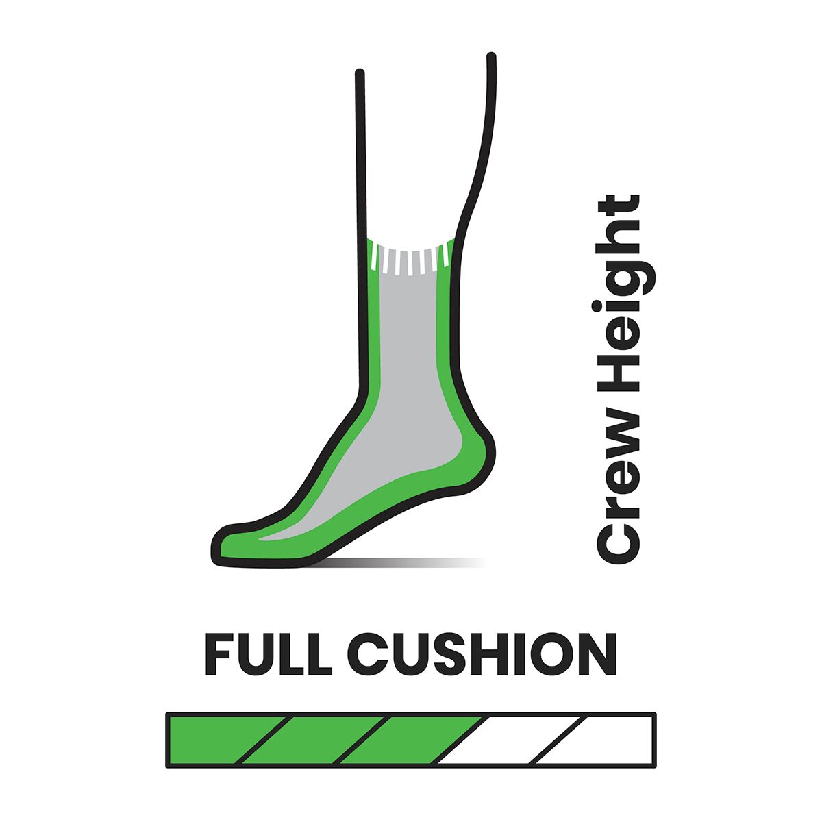 Smartwool Full Cushion Striped Crew Sock - Kids´