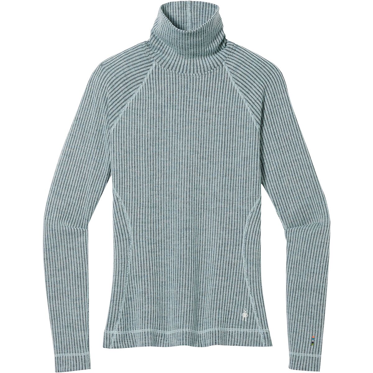 SHIRRED TURTLENECK TOP IN CARBON