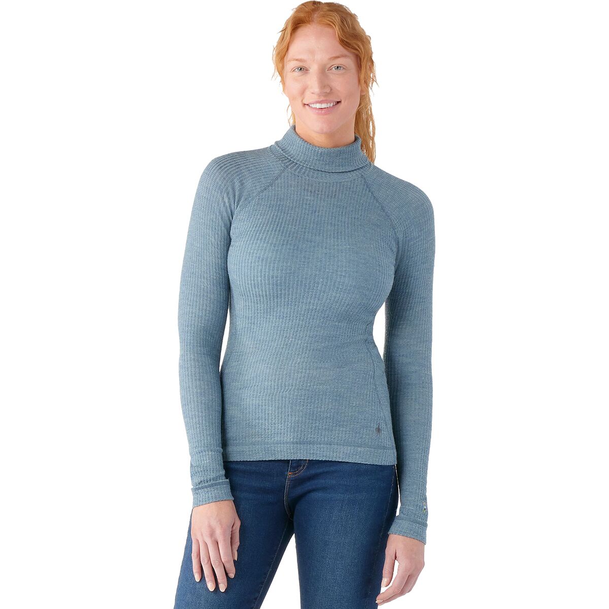 Fine Merino Wool 4-Bar Relaxed Fit Turtleneck Women