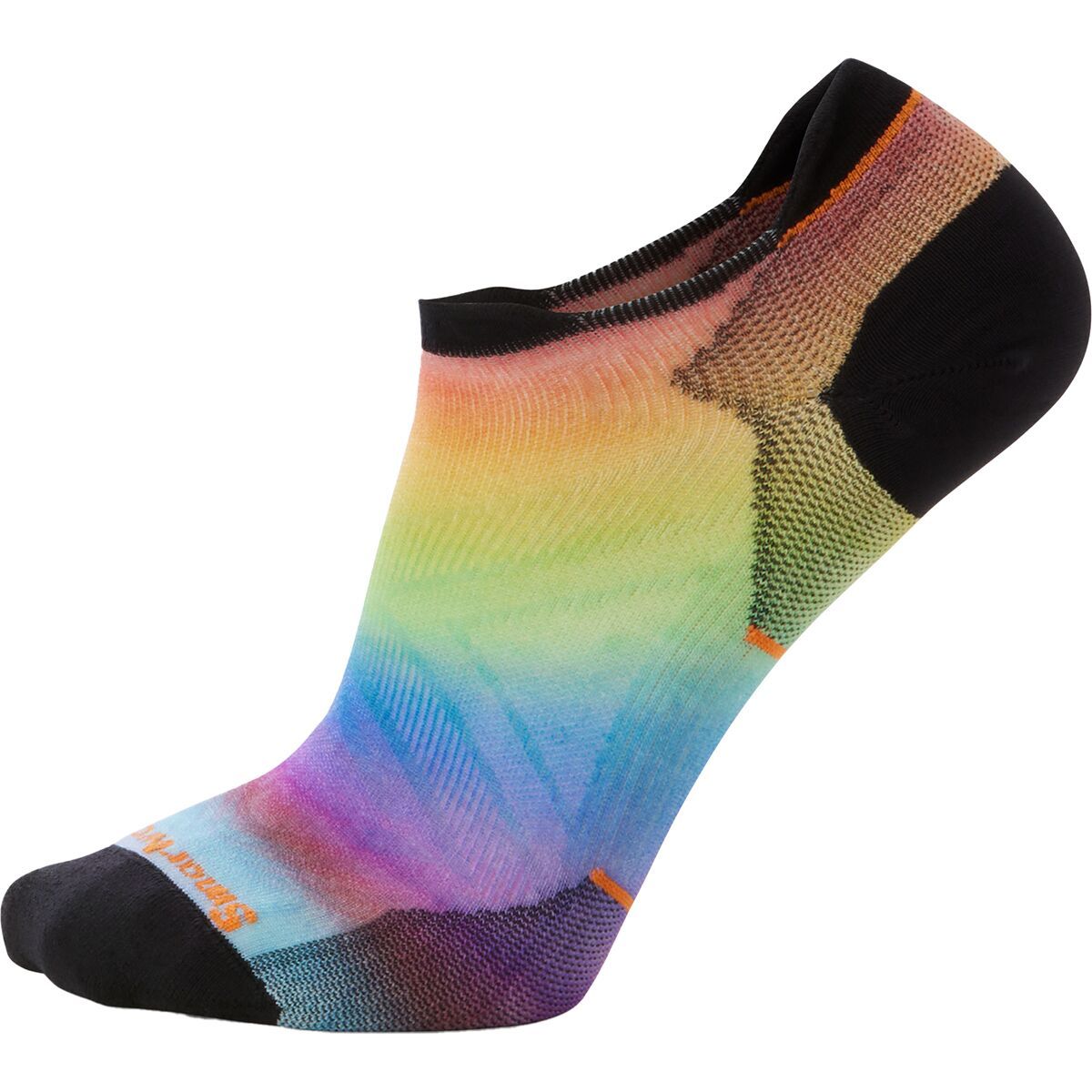 Smartwool Run Zero Cushion Pride Rainbow Print Low Ankle Socks Clothing