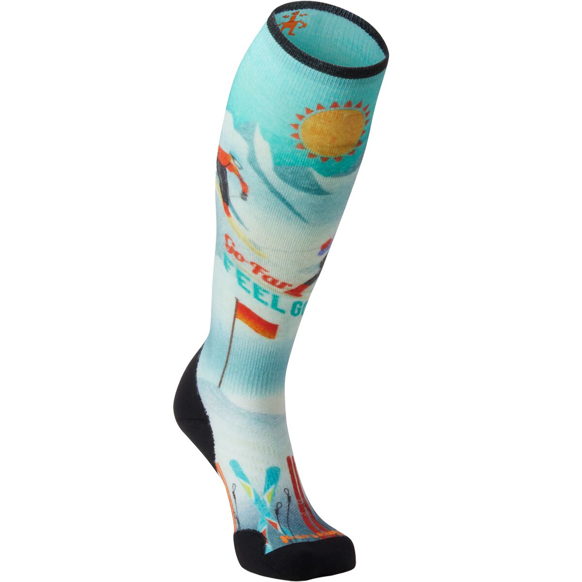 Smartwool Ski Targeted Cushion Snow Bunny Print OTC Sock -...