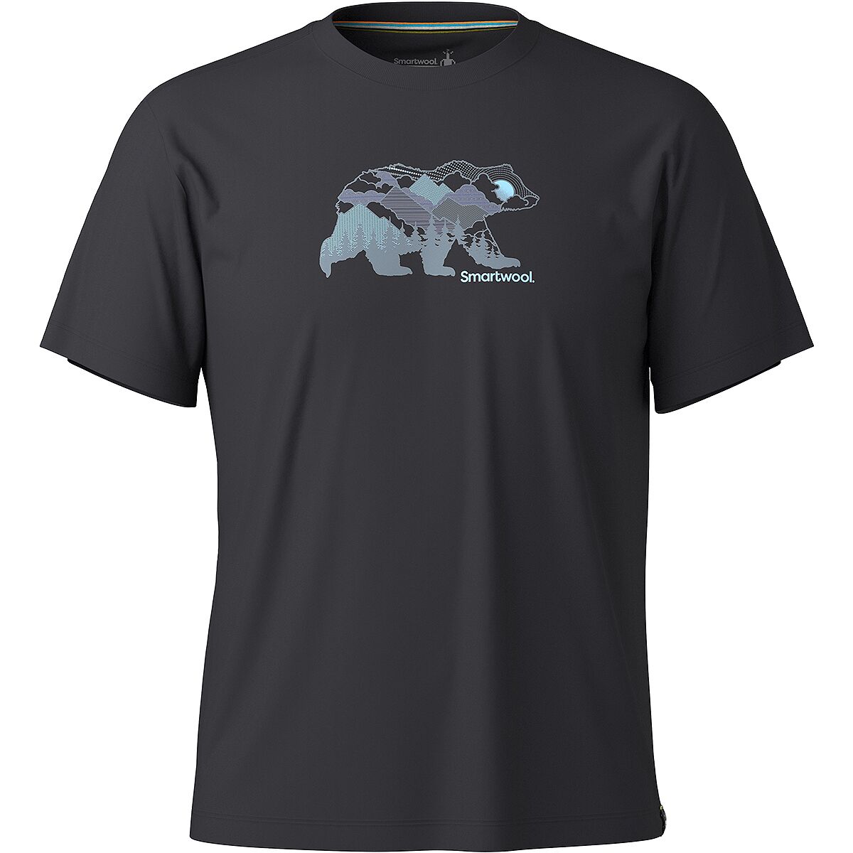 Футболка Smartwool Bear View Short-Sleeve Graphic, цвет: Чёрный — фото 2