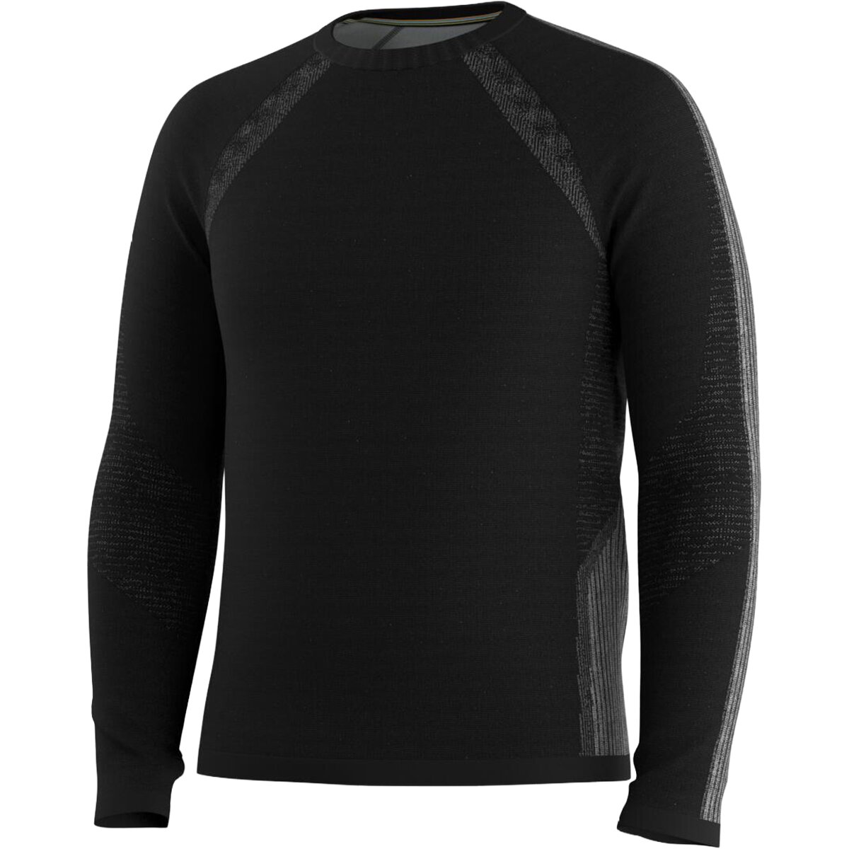 Мужской топ Smartwool Intraknit Seamless Long-Sleeve, цвет: Чёрный — фото 4