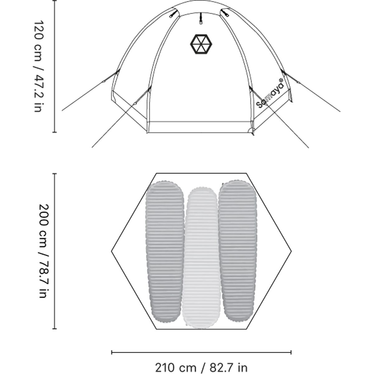 Samaya Samaya2.5 Tent: 2.5 Person 4-Season