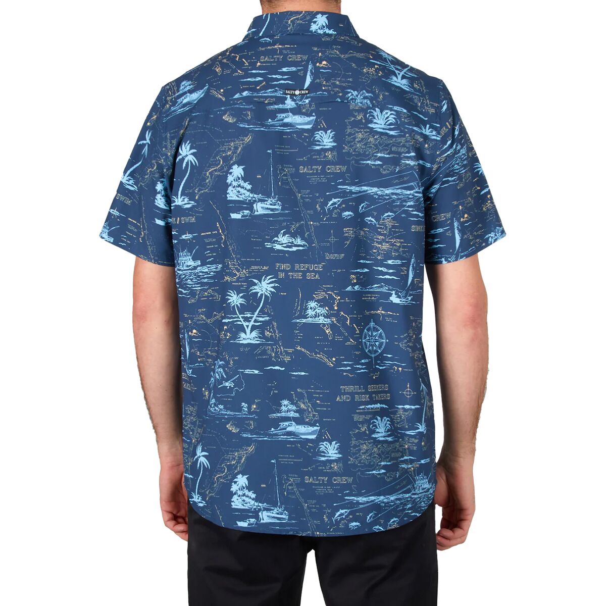 Salty Crew Seafarer Short-Sleeve Tech Woven Shirt - Men's - Clothing