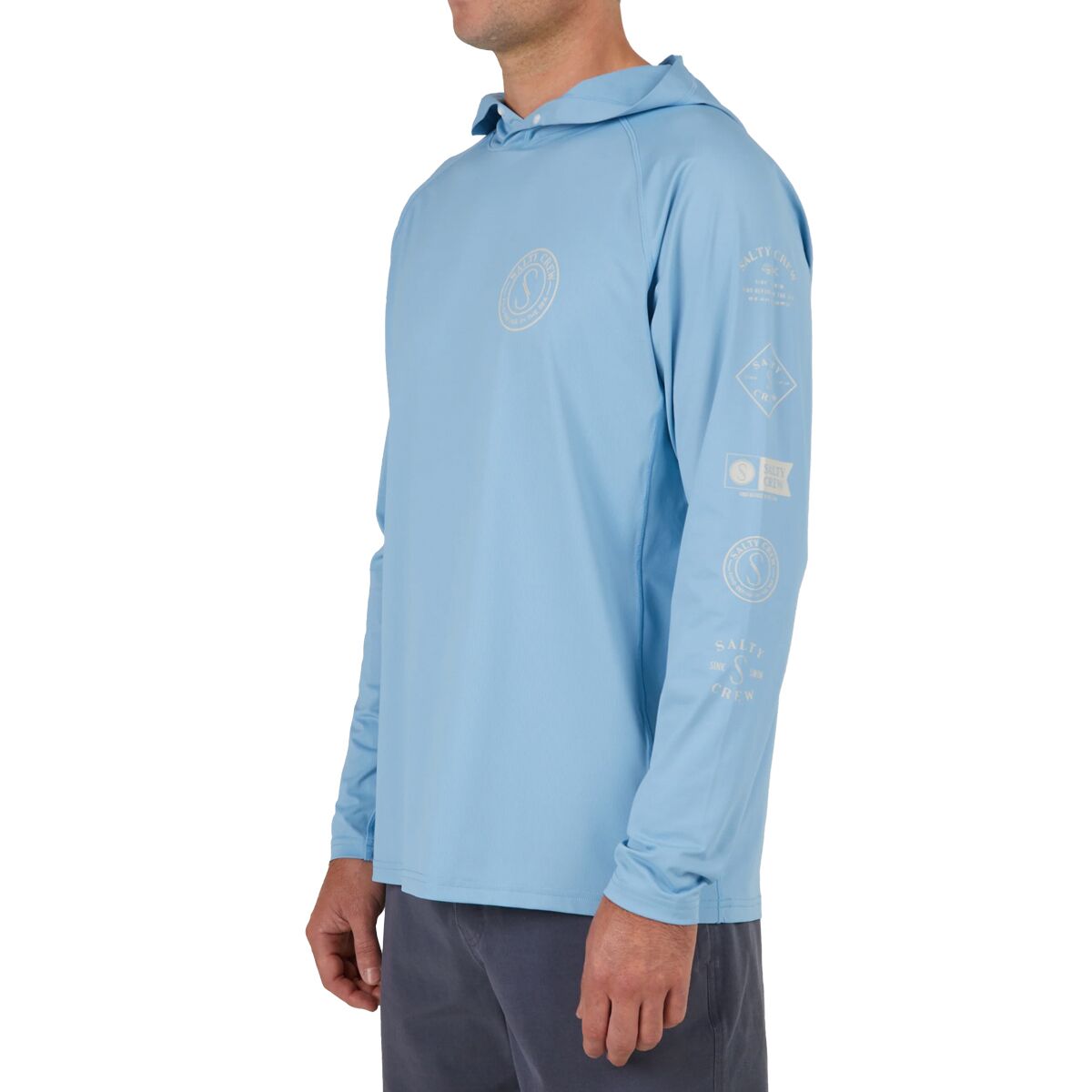 SALTY CREW Mens Palomar Pinnacle Sun Shirt Hooded