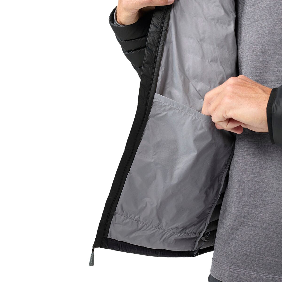 Мужской свитер Stio Pinion Full-Zip Down, цвет: Abyss — фото 7