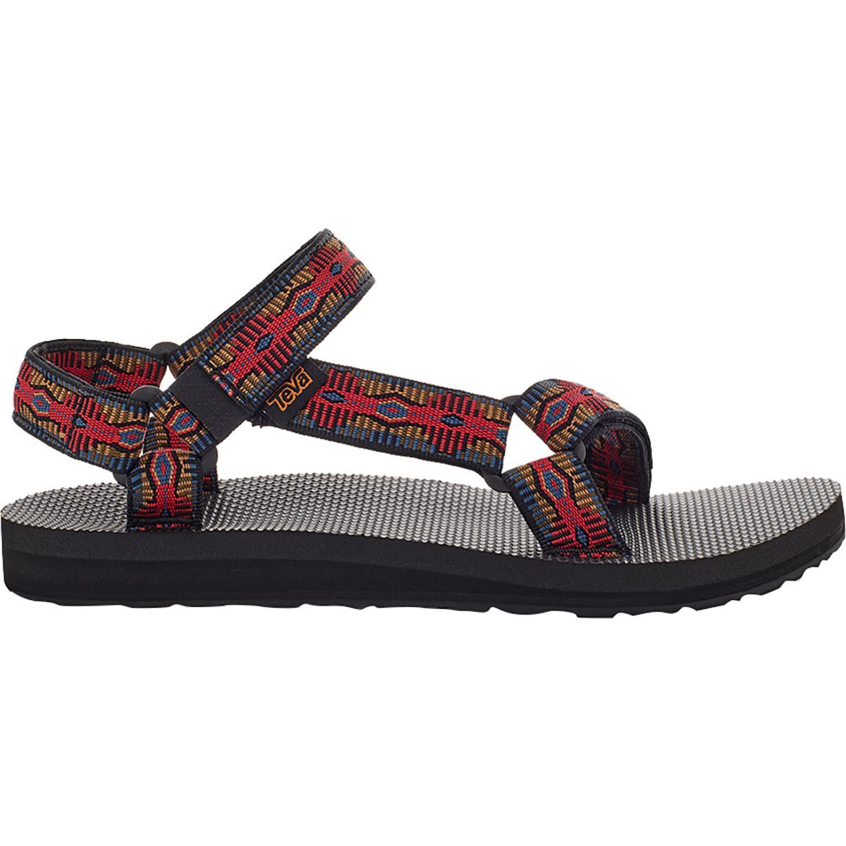 red teva sandals