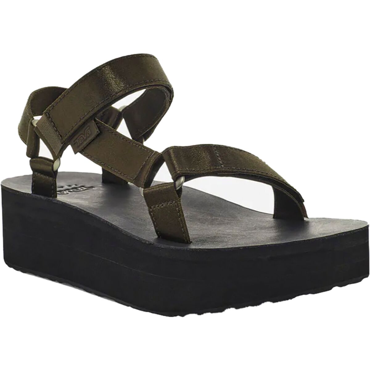 teva flatform satin