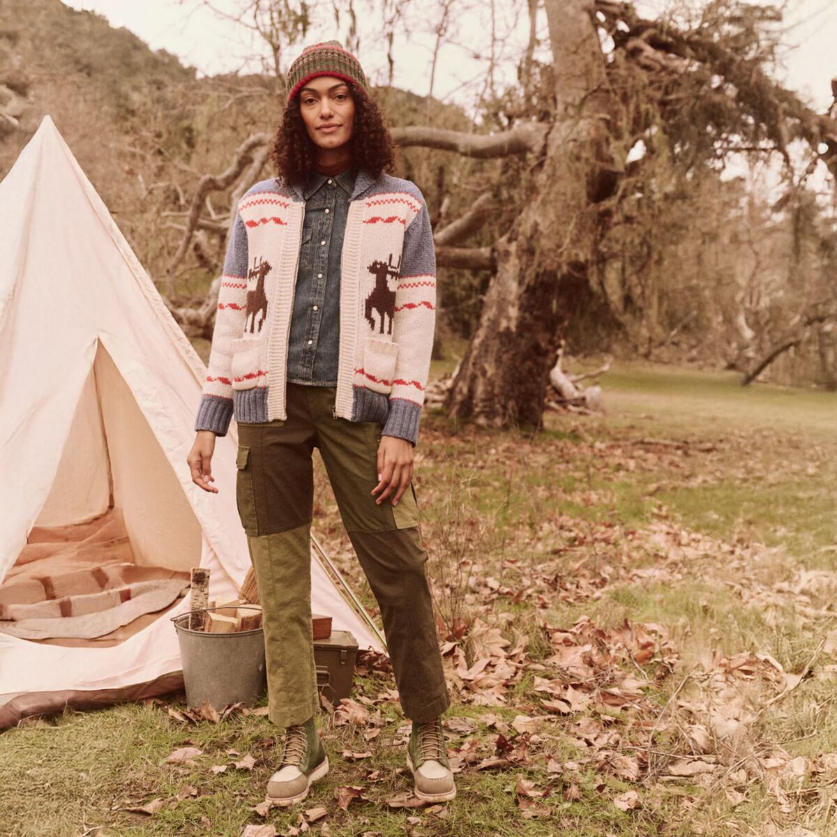 The Great Outdoors The Shawl Collar Full Zip Sweater -...