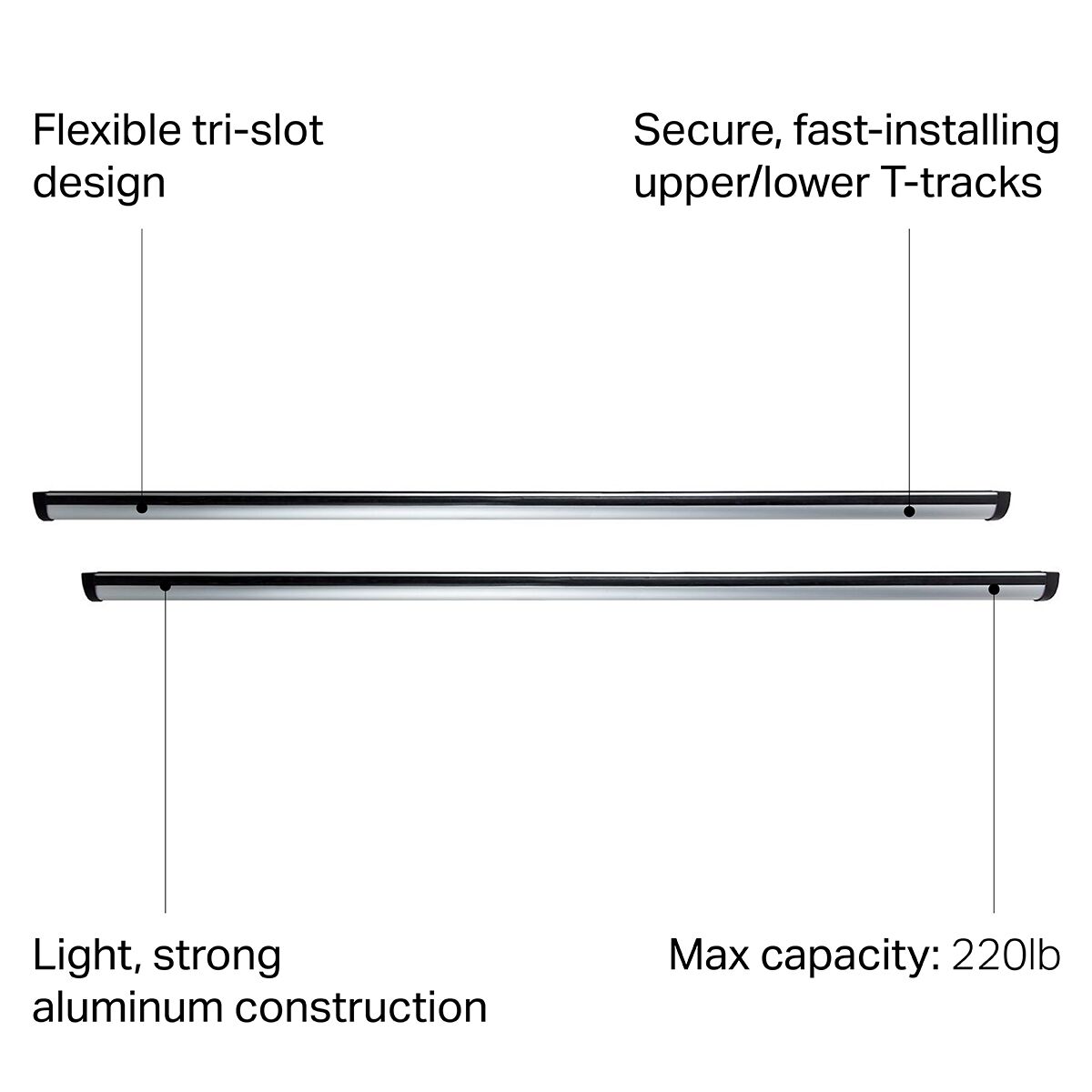 Thule ProBar Load Bar 2 Bars Ski