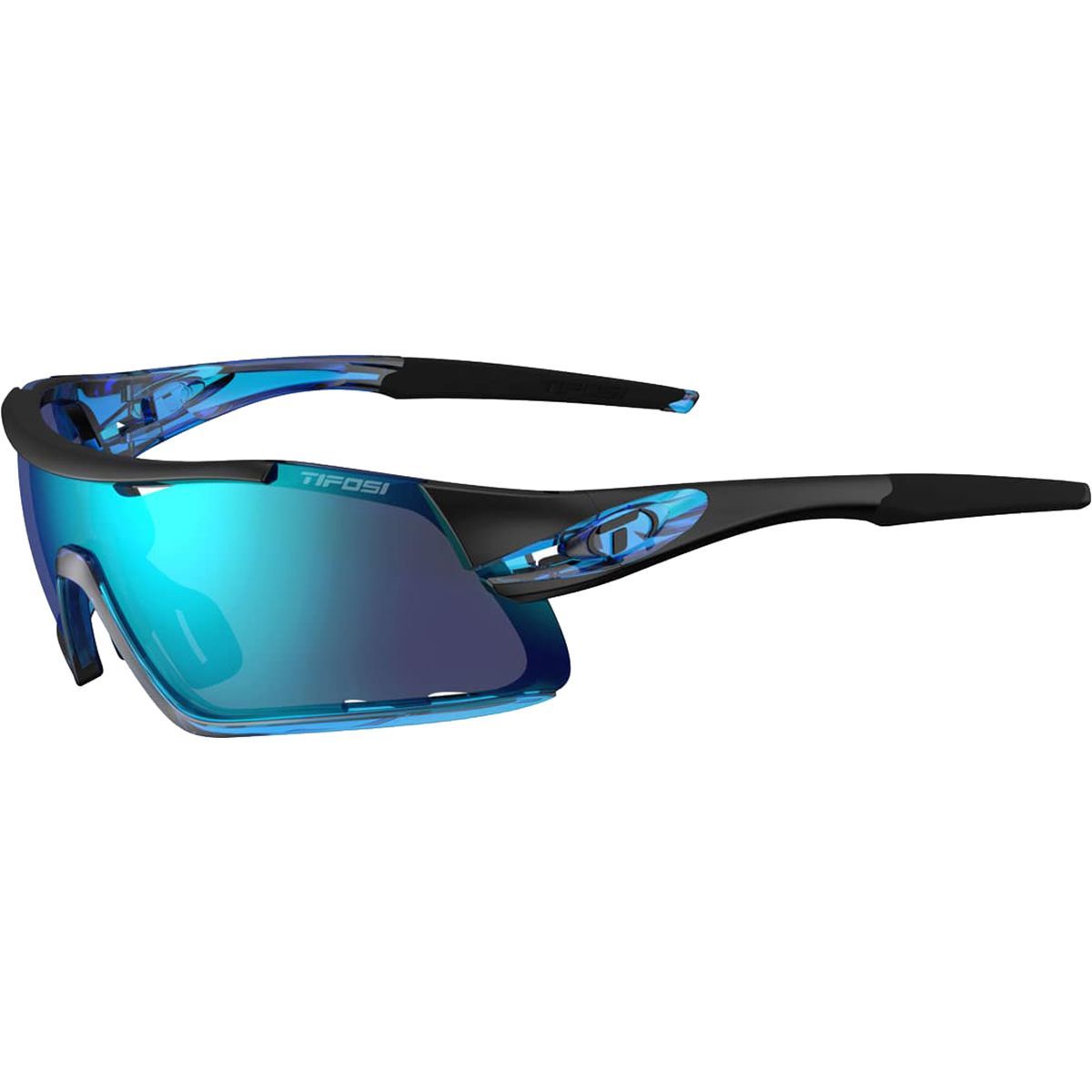 Lunettes De Soleil Tifosi Optics Sport - Noir/Gris Miroir - Avec étui Et Pochette