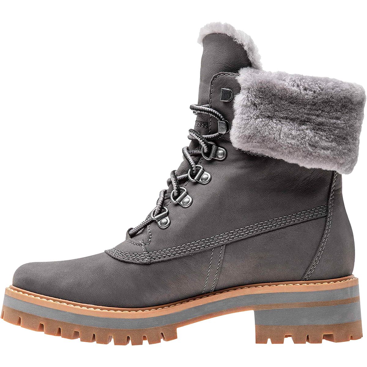 courmayeur valley shearling boot for women in black