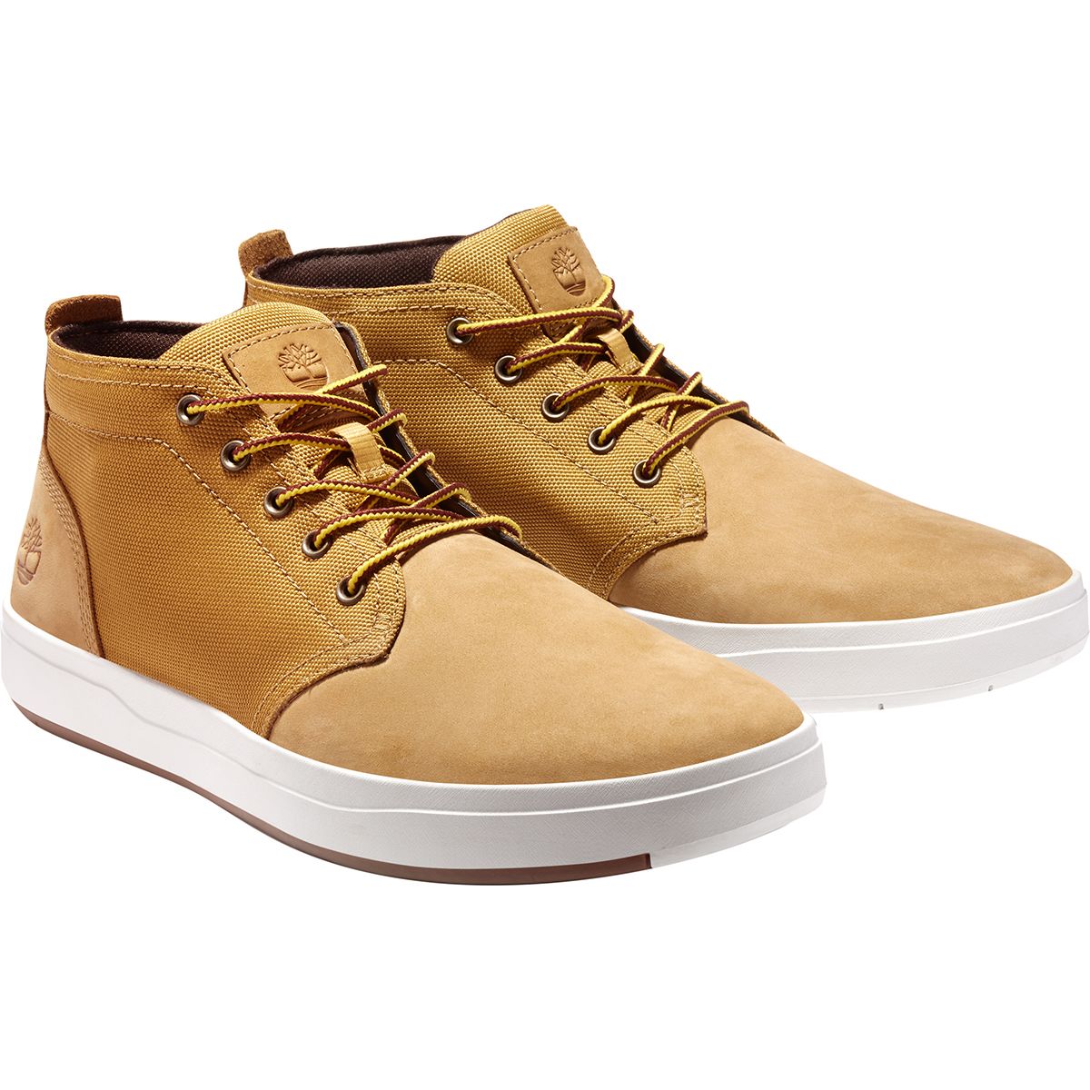 timberland davis square leather and fabric chukka