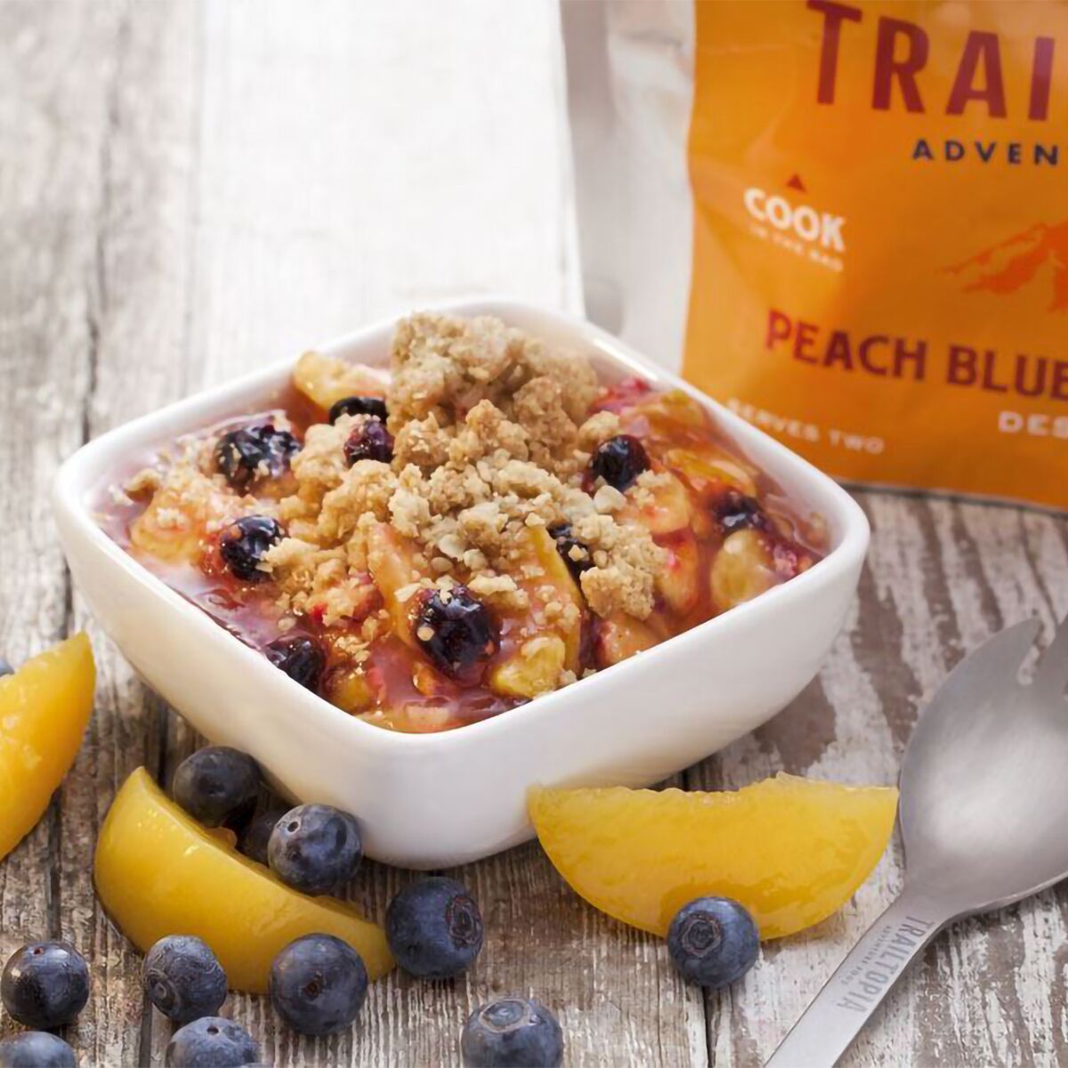 Trailtopia Peach Blueberry Crisp