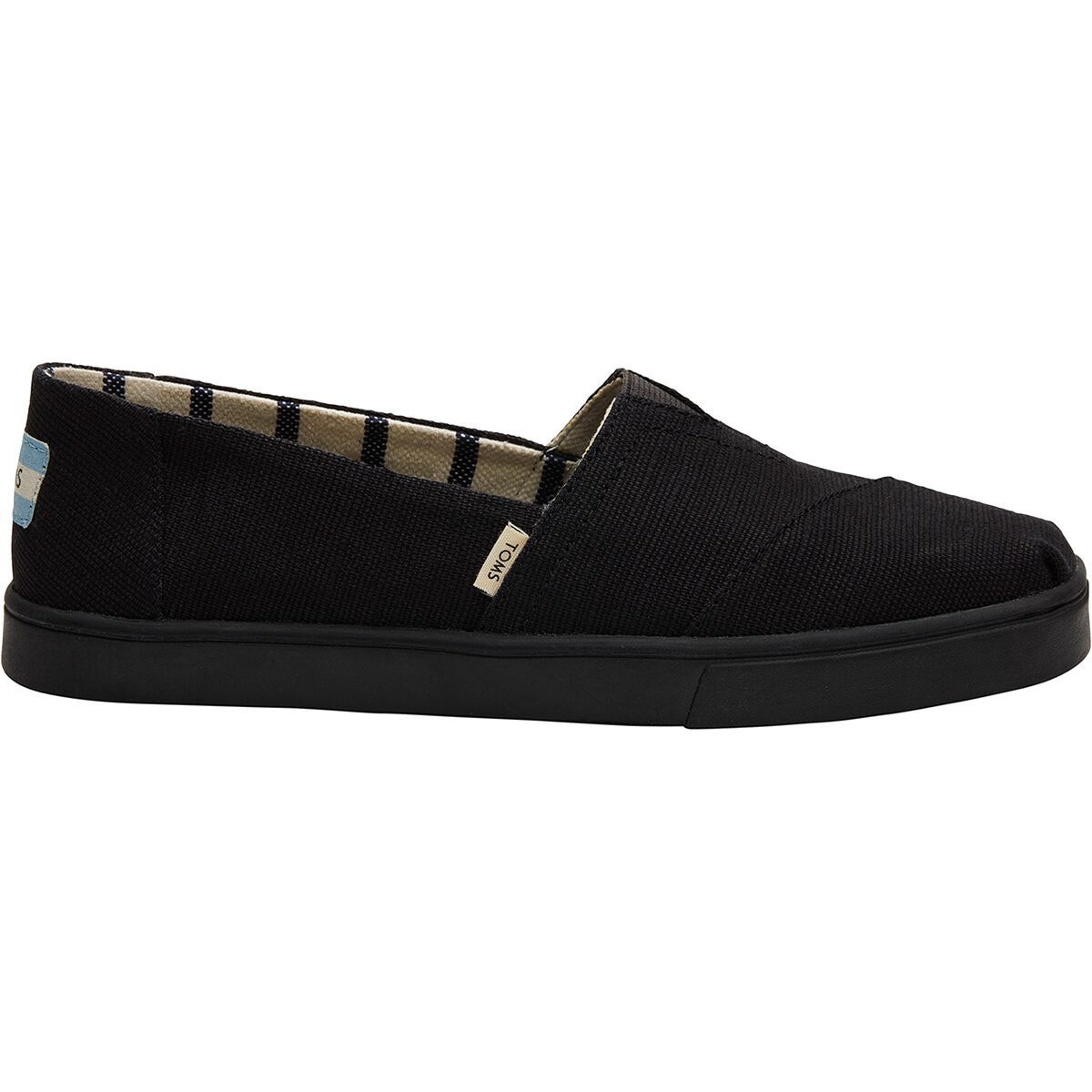 black on black canvas cupsole women's alpargatas