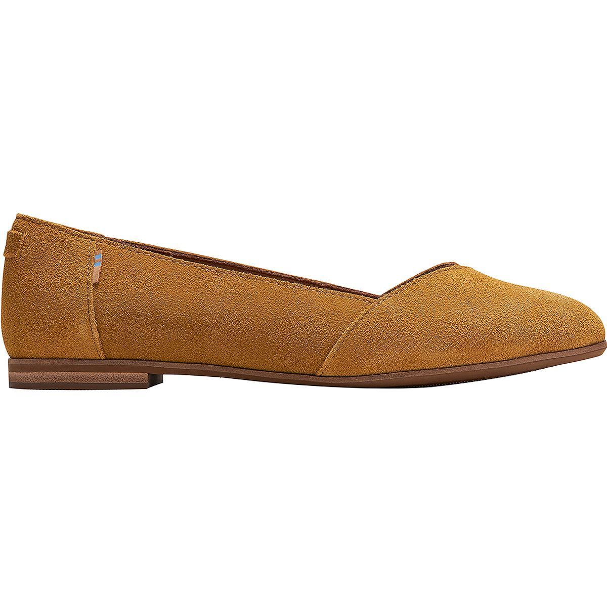 toms julie printed suede flat