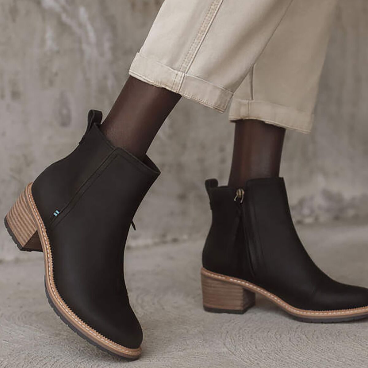 toms marina leather bootie