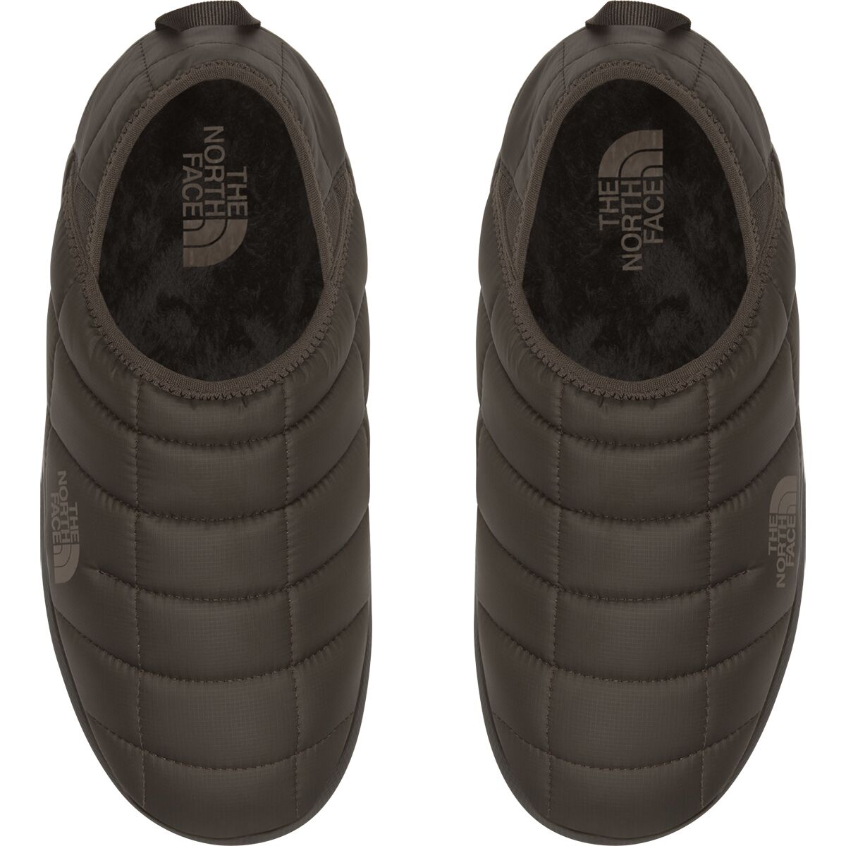 Мужские сабо The North Face ThermoBall Traction Mule V Bootie, цвет: Тёмный каштановый / Чёрный — фото 3