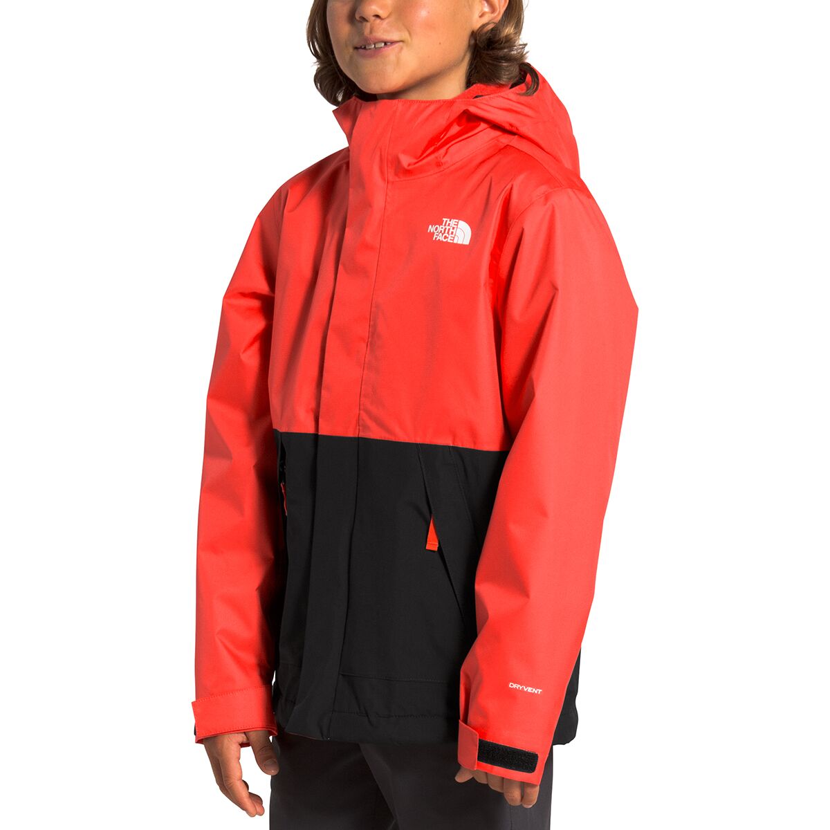 red north face jacket boys