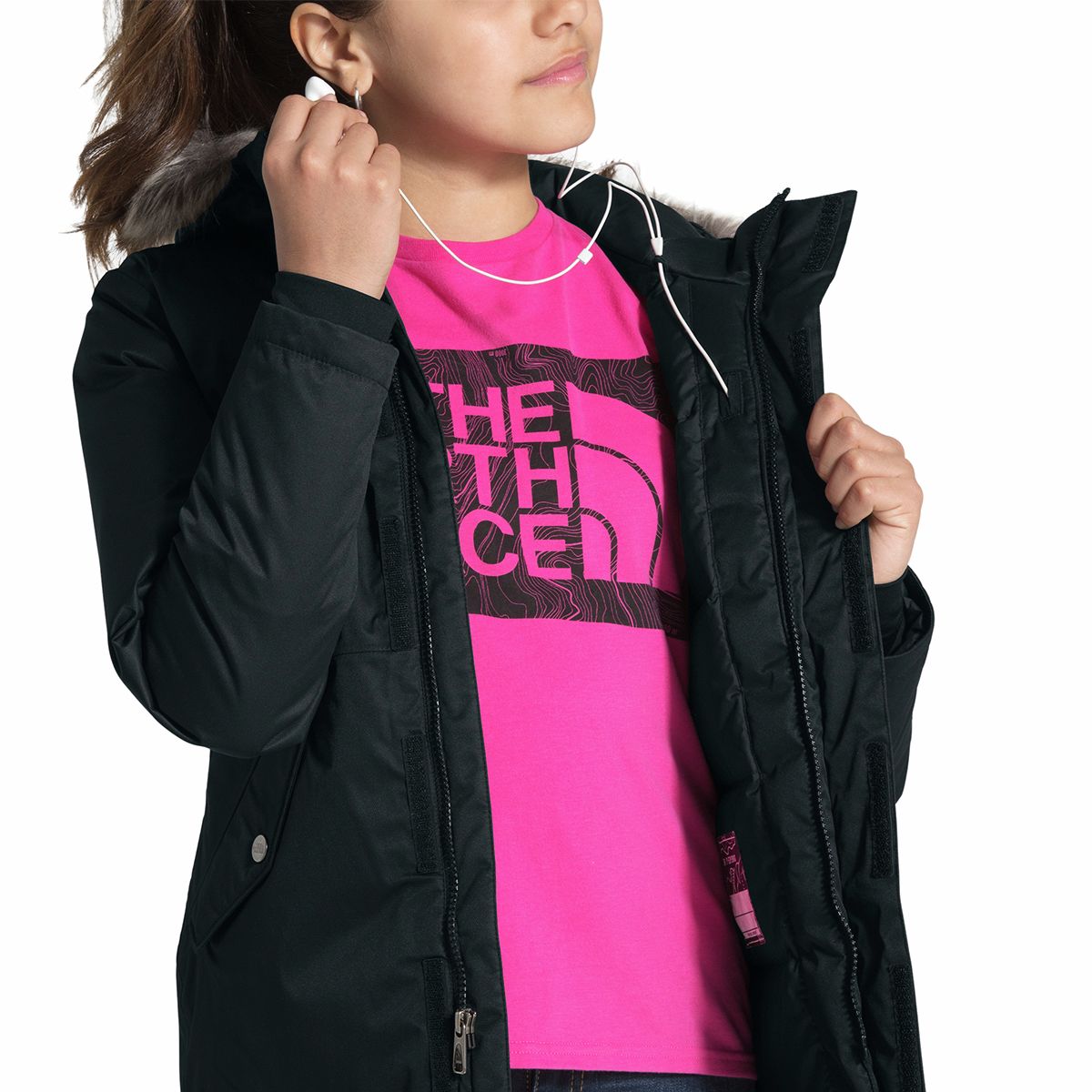 The North Face Greenland Hooded Down Parka Girls'