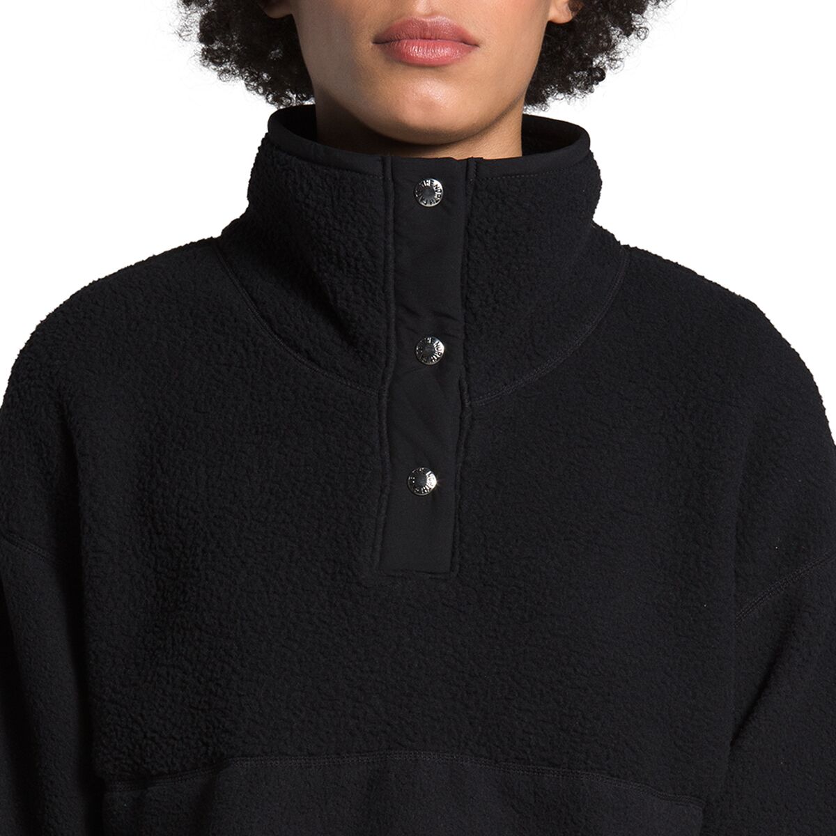 Women's 1/4 Snap Mountain Sweatshirt in TNF Black by The North Face main image 1