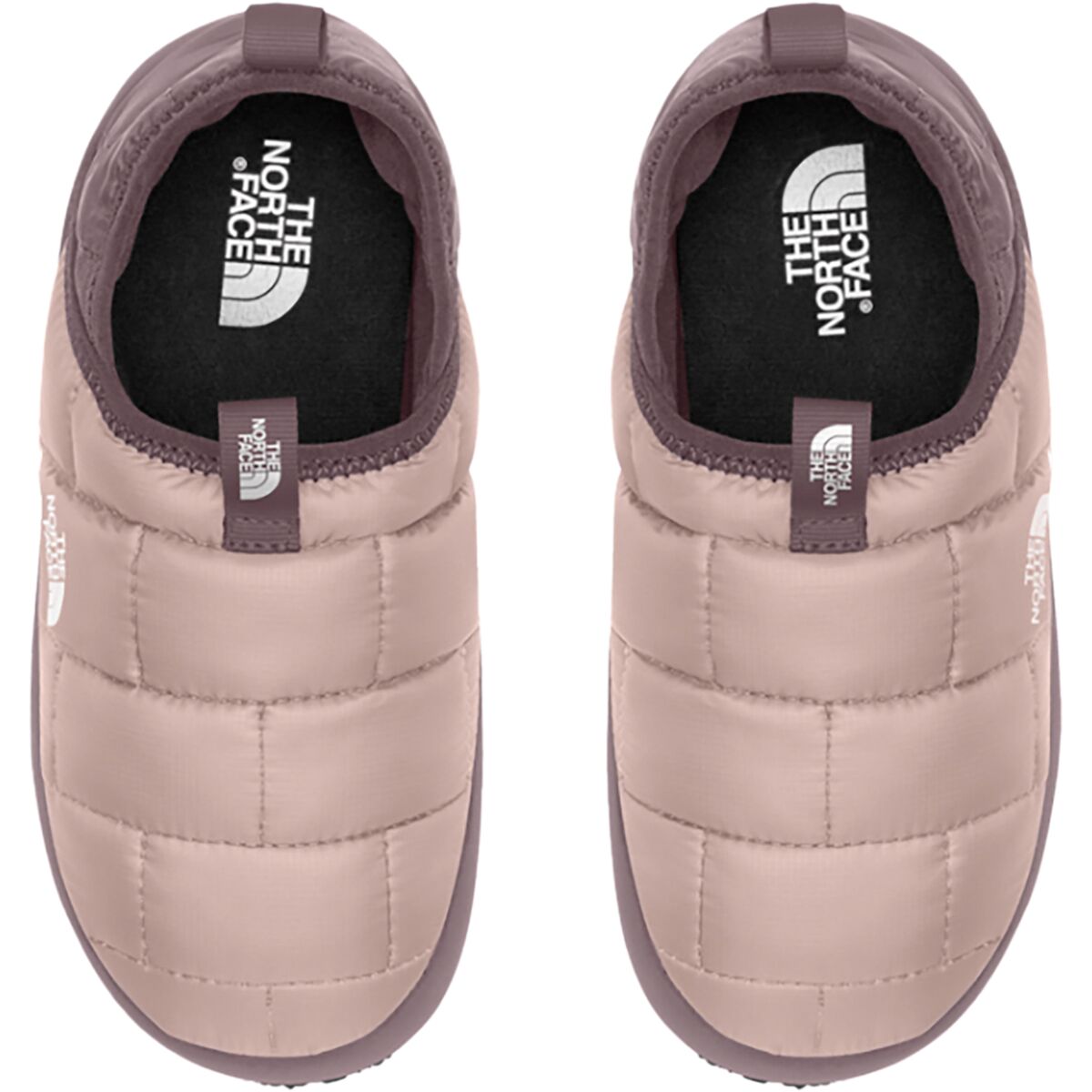 Детские сабо The North Face ThermoBall Traction Mule II Slipper - Toddlers', цвет: Розовый мох / Палевый серый — фото 2