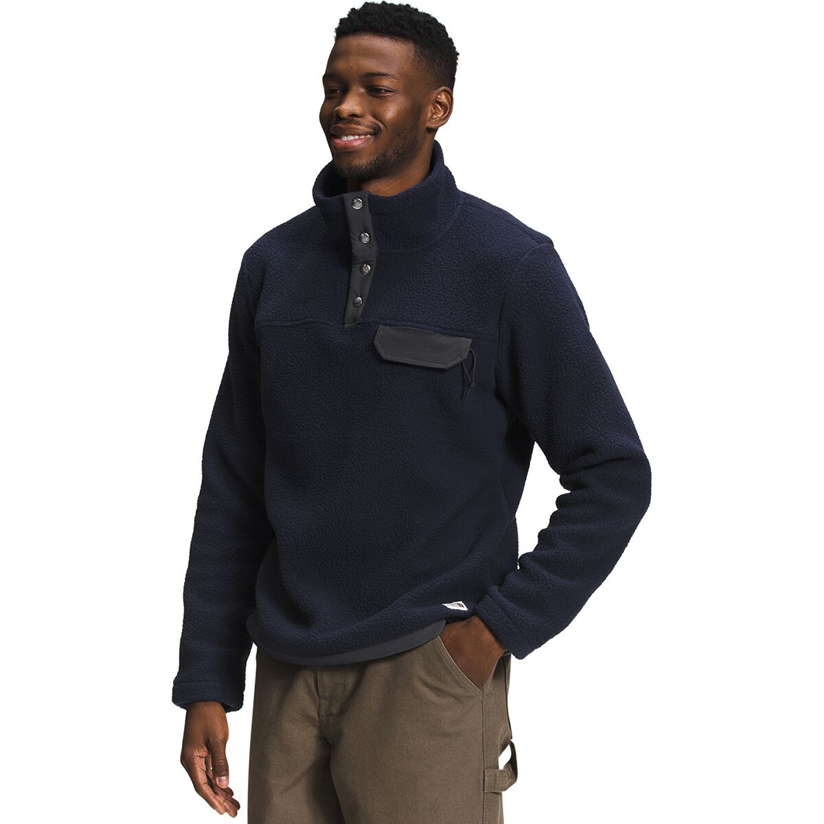 the north face cragmont fleece half snap sweatshirt