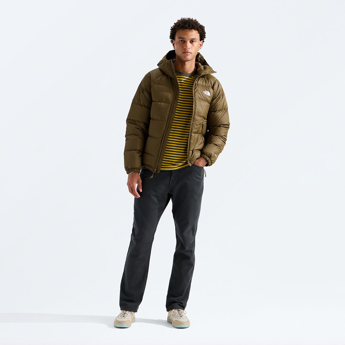 Мужское худи The North Face Hydrenalite Down Hoodie, цвет: Caraway Seed — фото 5