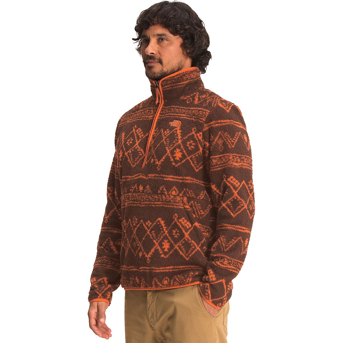 The North Face Printed Dunraven Sherpa 1/4Zip Jacket Men's Clothing