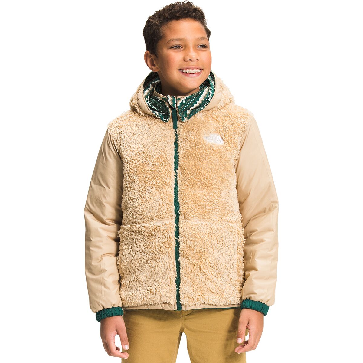 The North Face Printed Reversible Mount Chimbo Hooded Jacket Boys' Kids